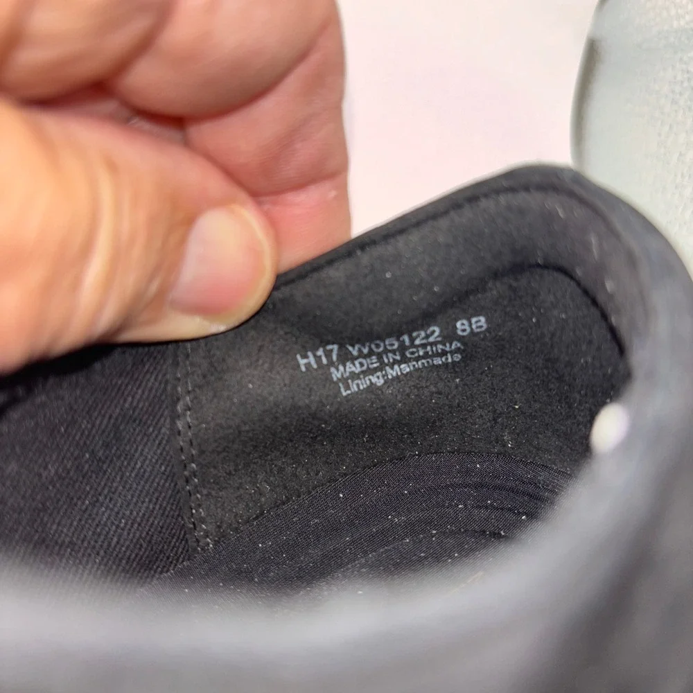Cole Haan 2.Zerogrand Laser Wingtip Oxford Black Nubuck Sneakers W05122 Women 8B